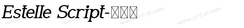 Estelle Script字体转换